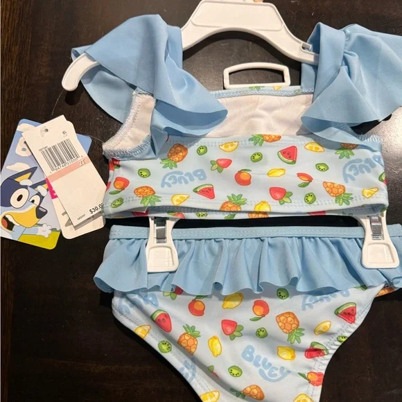 Bluey Kids Swim Set - Blue Size 2T - Picture 7 of 9